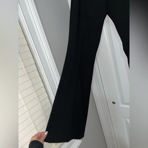 CALVIN KLIEN BLACK FLARED SUIT PANTS